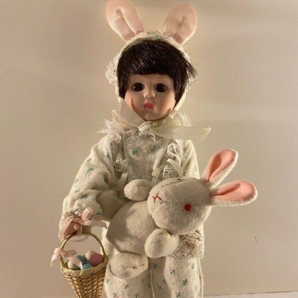 Vintage Bunting Porcelain Doll